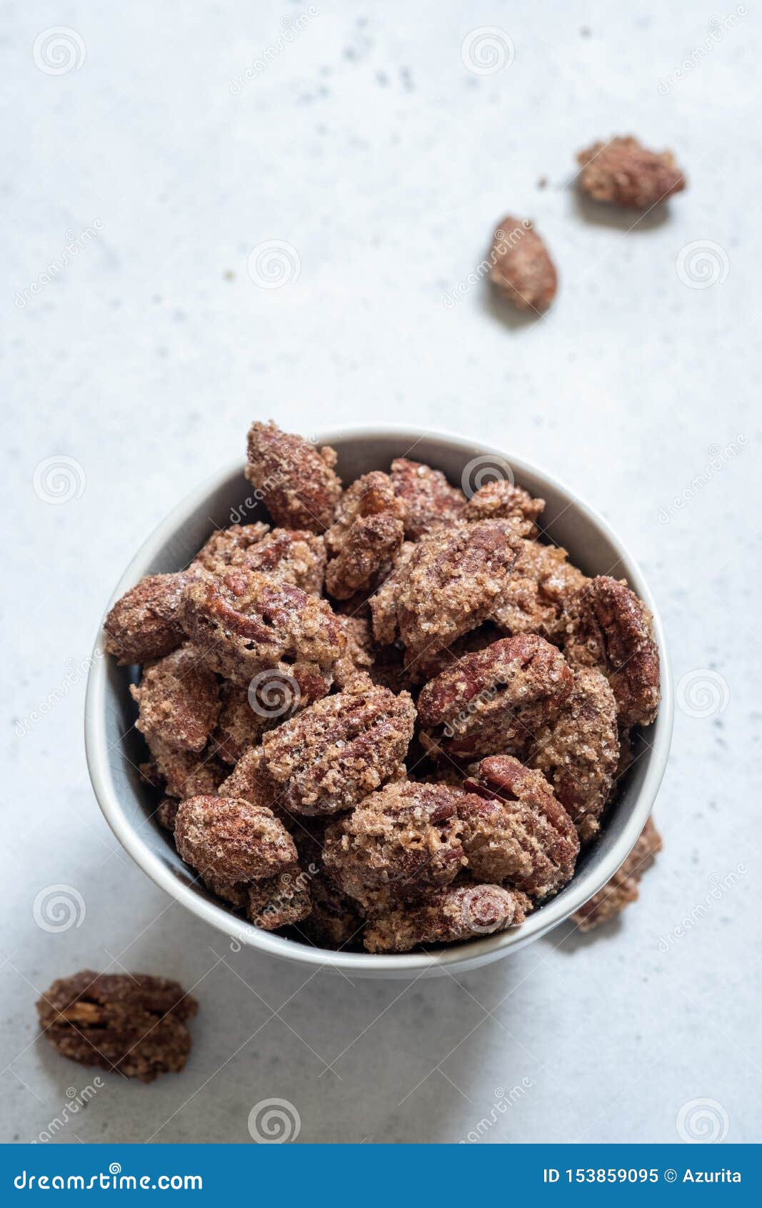 Candied Almond and Pecan with Brown Sugar and Cinnamon Stock Image Image of treat, candied