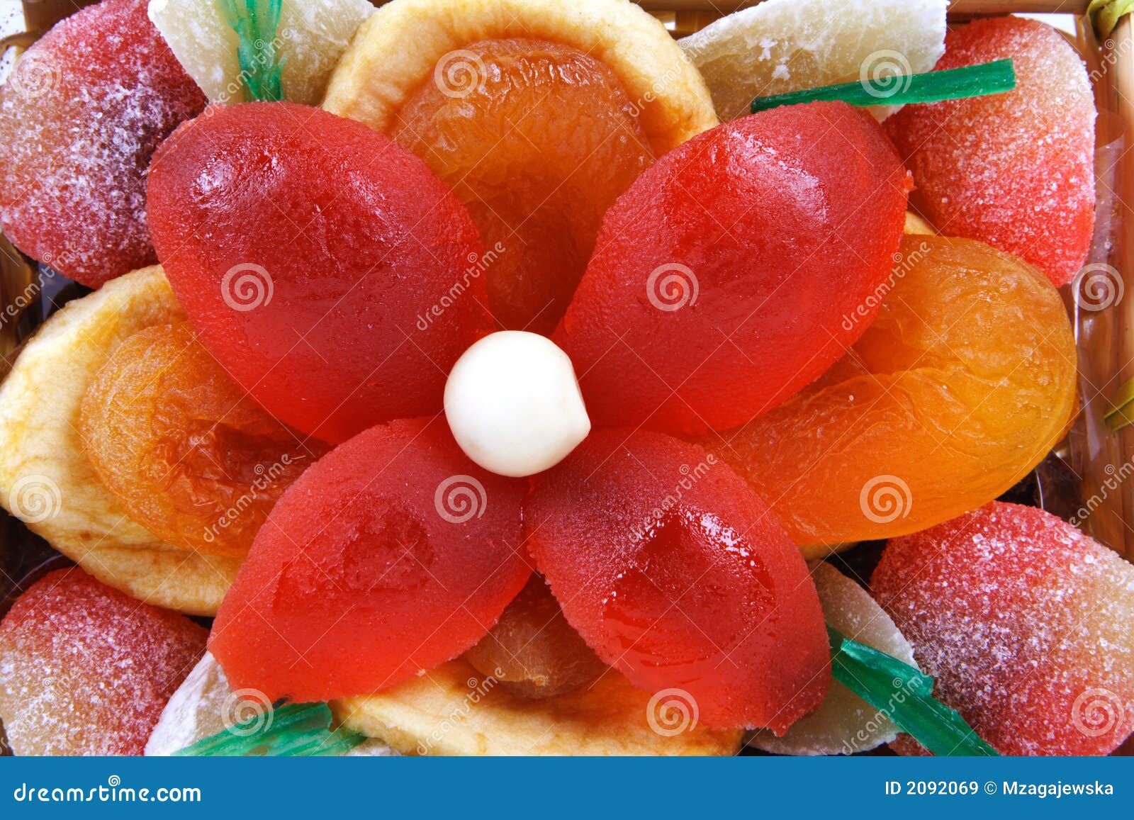 Candied and dried fruits stock image. Image of calories 2092069