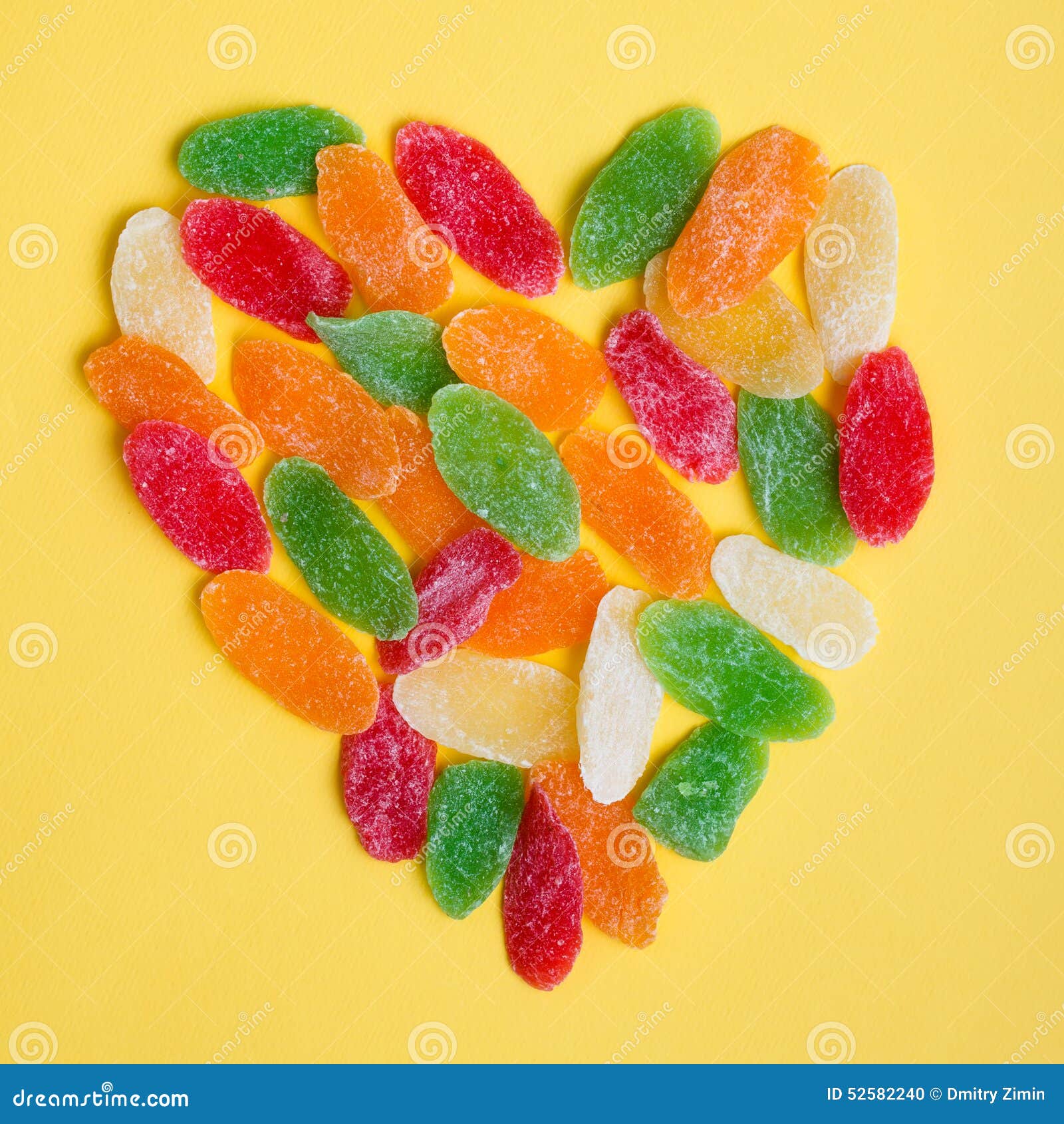 Candied dried fruits stock photo. Image of slice, colourful - 52582240