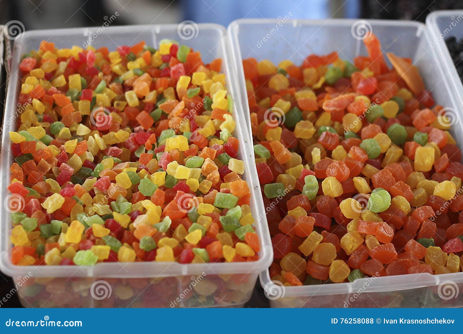 Candied fruits stock photo. Image of pinapple, sale, fruits 76258088