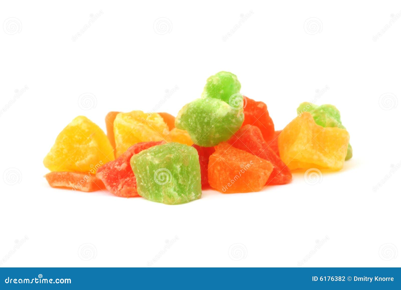 Candied fruits pieces stock photo. Image of healthy, sugared 6176382