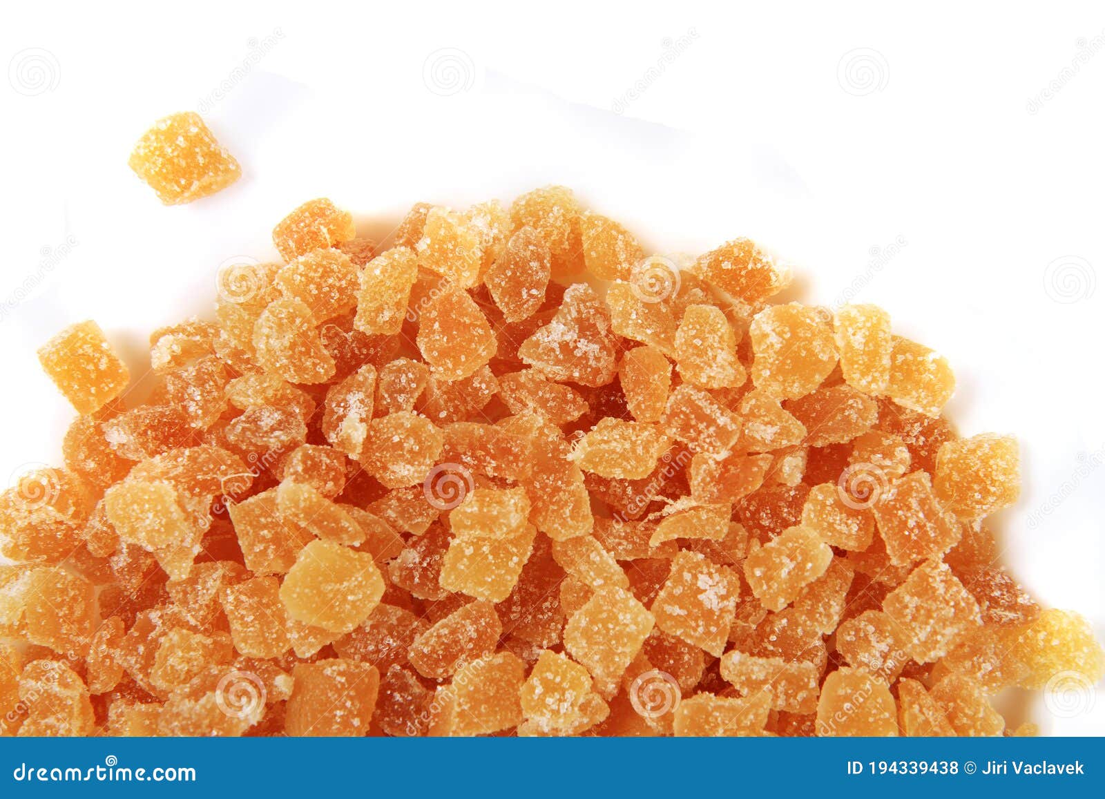 Candied ginger isolated stock photo. Image of herb, dried 194339438