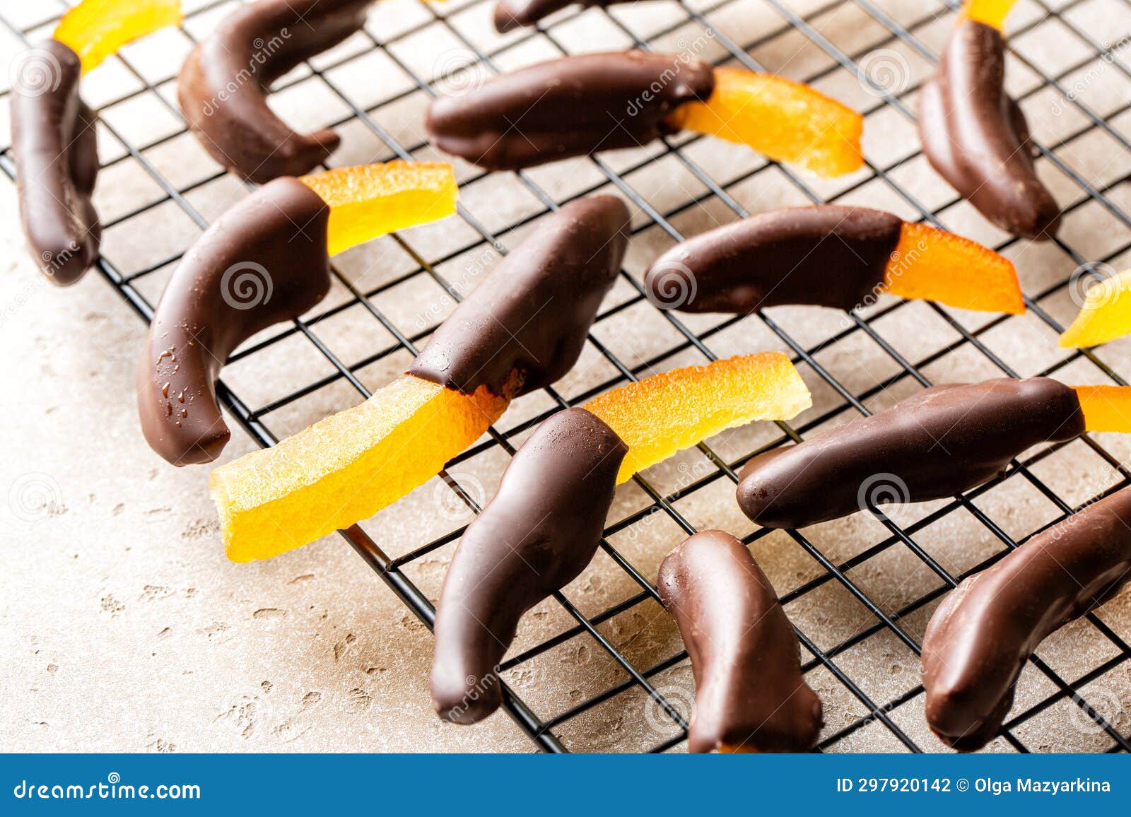 Candied Orange Peel Chocolate Stock Photo Image of dipped, peel 297920142