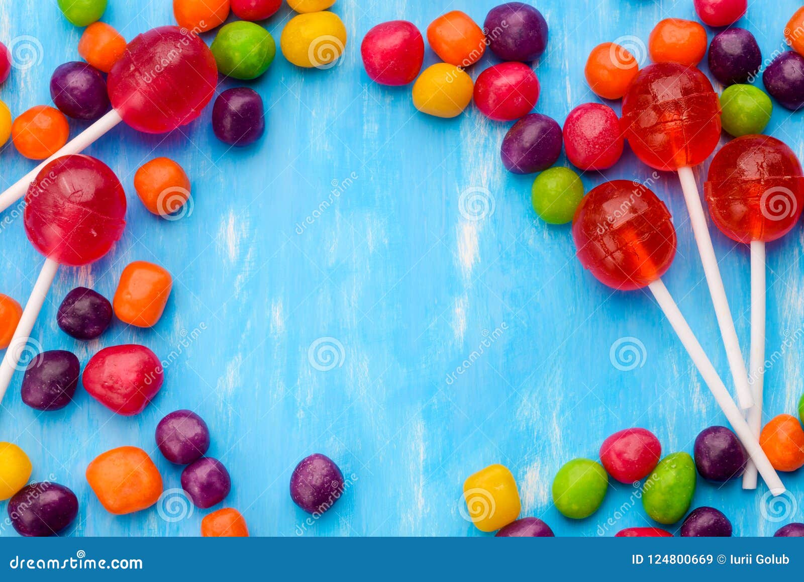 Candies, lollipops, card stock image. Image of green - 124800669