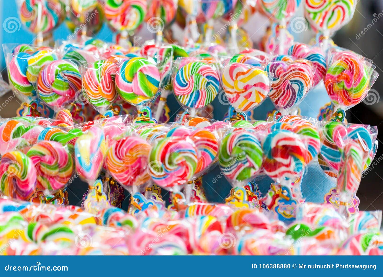 Candies and lollipops stock photo. Image of cane, confectionery - 106388880