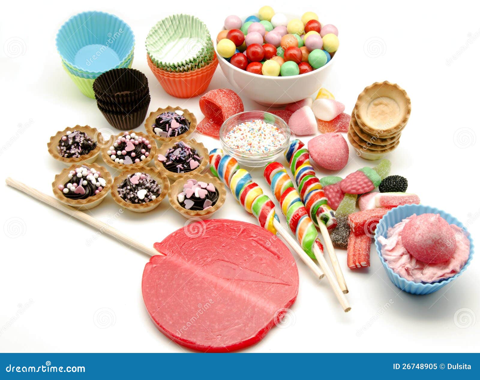 Candies and sweets stock image. Image of lollipop, decoration 26748905
