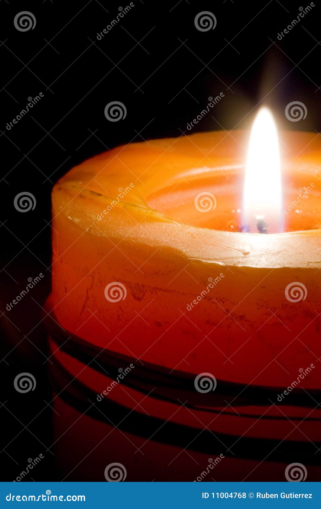Candle stock photo. Image of candle, light, orange, isolated 11004768