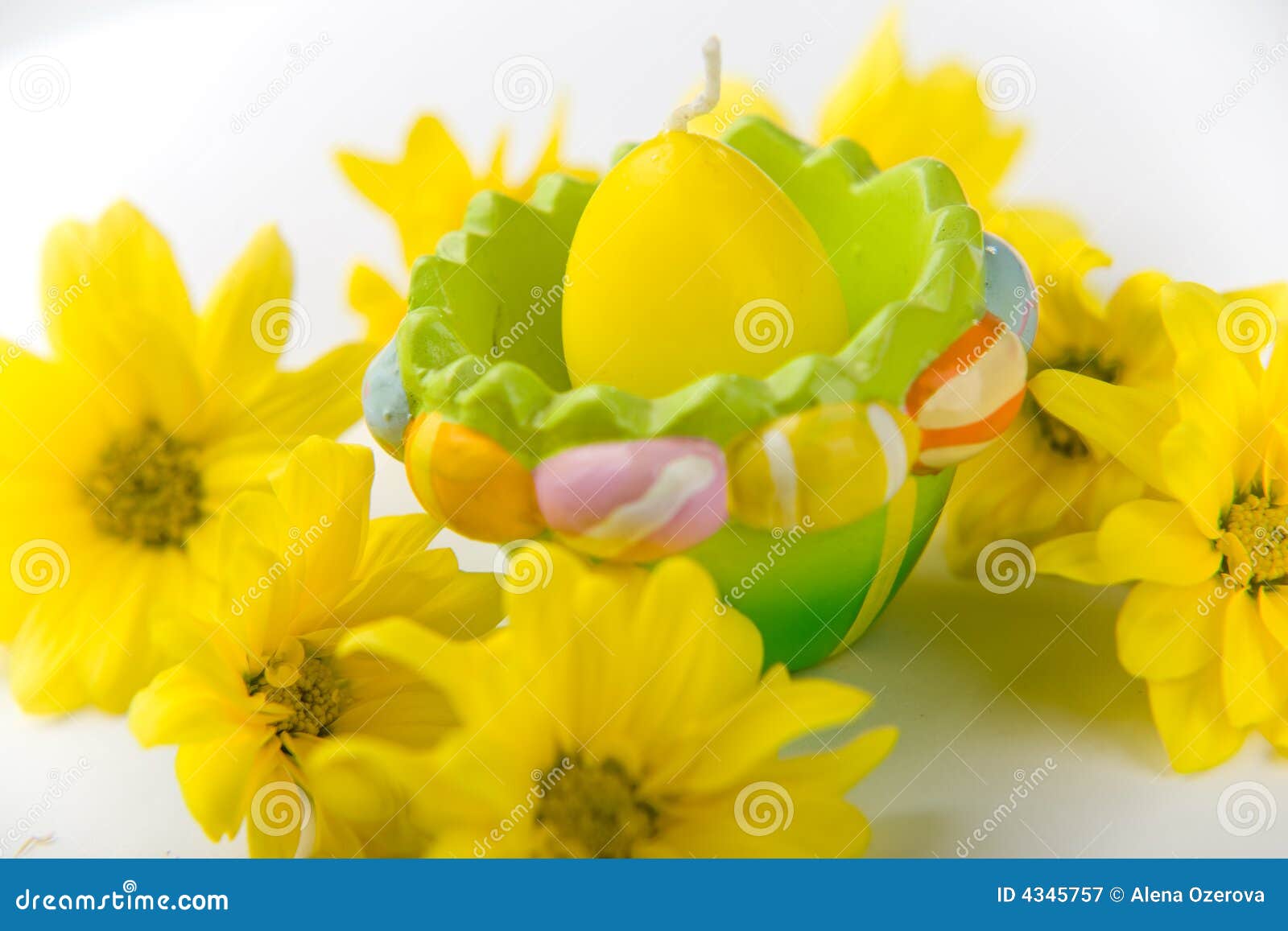 Candle as Easter egg stock image. Image of painted, descriptive 4345757