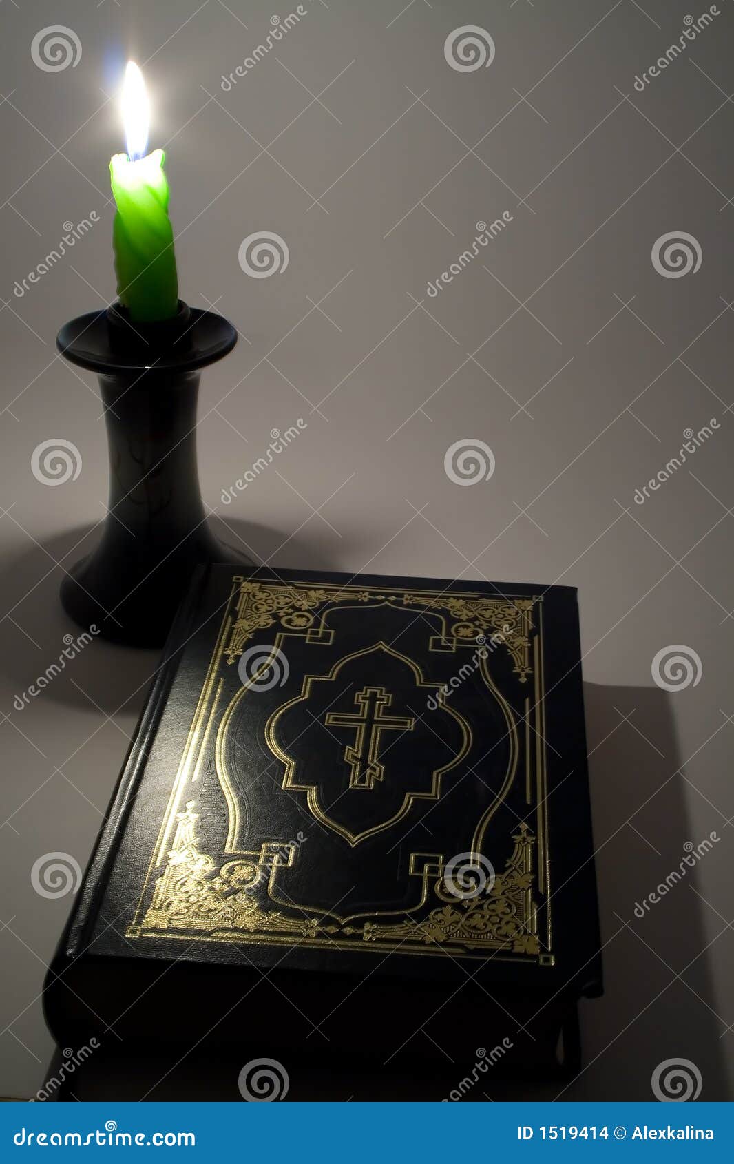 Candle and Bible stock photo. Image of reading, ornament 1519414