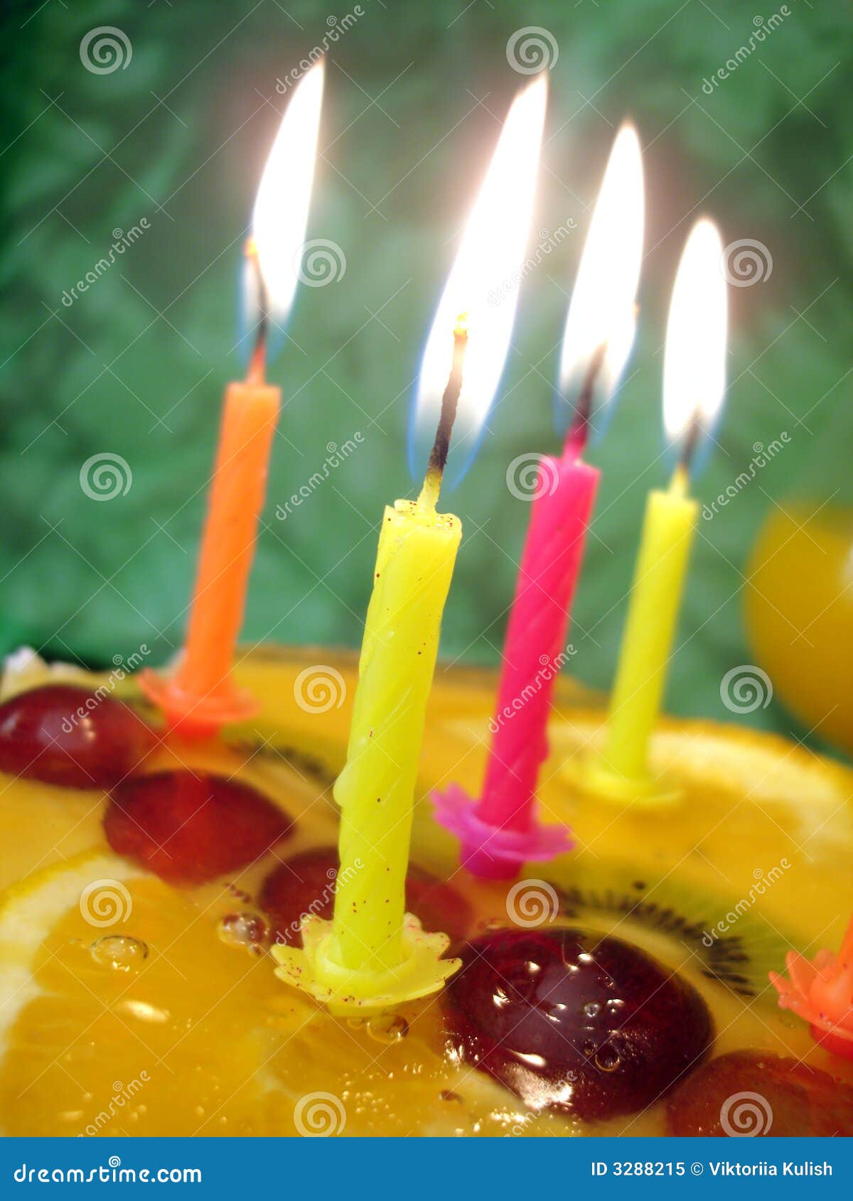 Candle with birthday cake stock image. Image of decorate 3288215