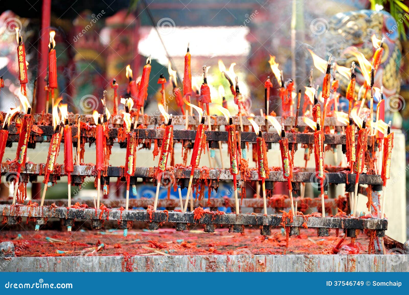 Candle Chinese New Year Celebration Stock Image Image of chinatown