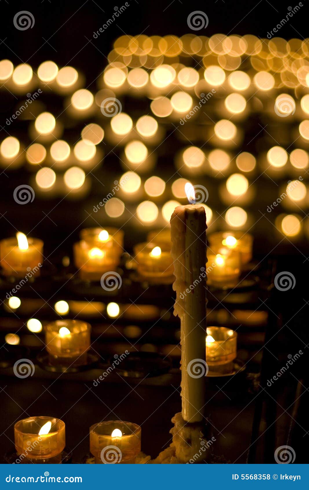 Candle in church stock photo. Image of traditional, christmas 5568358