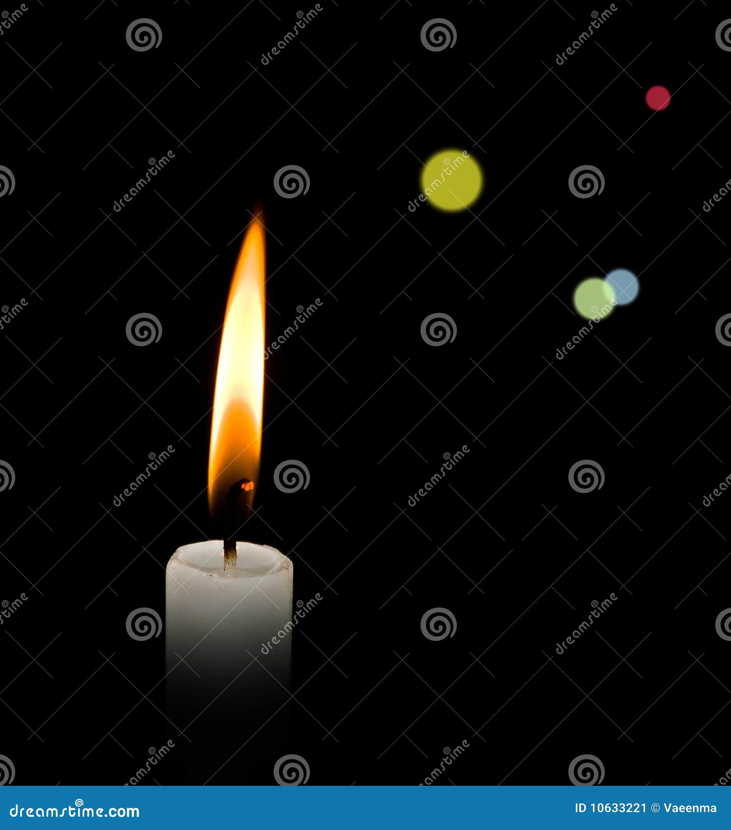 Candle in darkness stock image. Image of candle, isolated 10633221