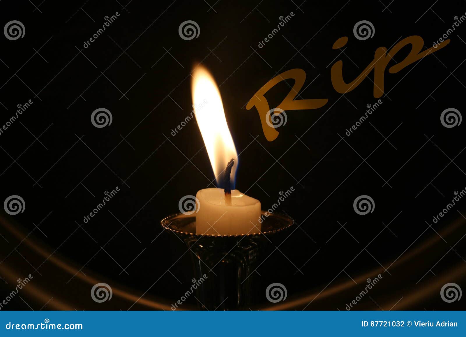 Candle fire Rip backgound stock photo. Image of backgound 87721032