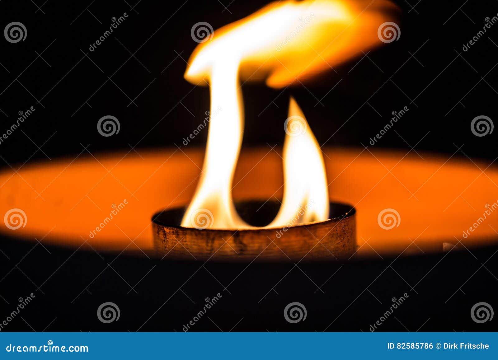 Candle flame in the dark stock photo. Image of flame 82585786