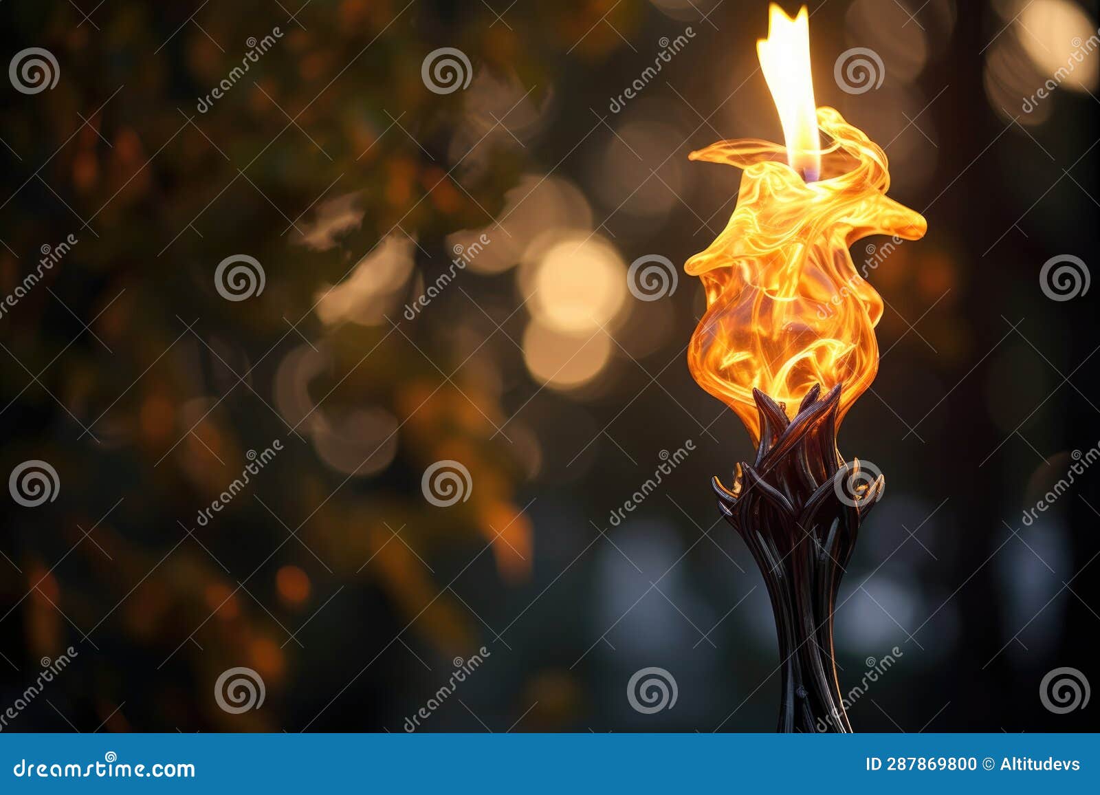 Candle Flame Flickering in the Breeze Outdoors Stock Illustration Illustration of flickering