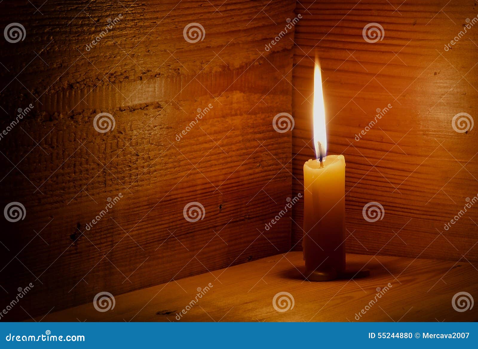 Candle, flame, wood. stock photo. Image of anniversary 55244880