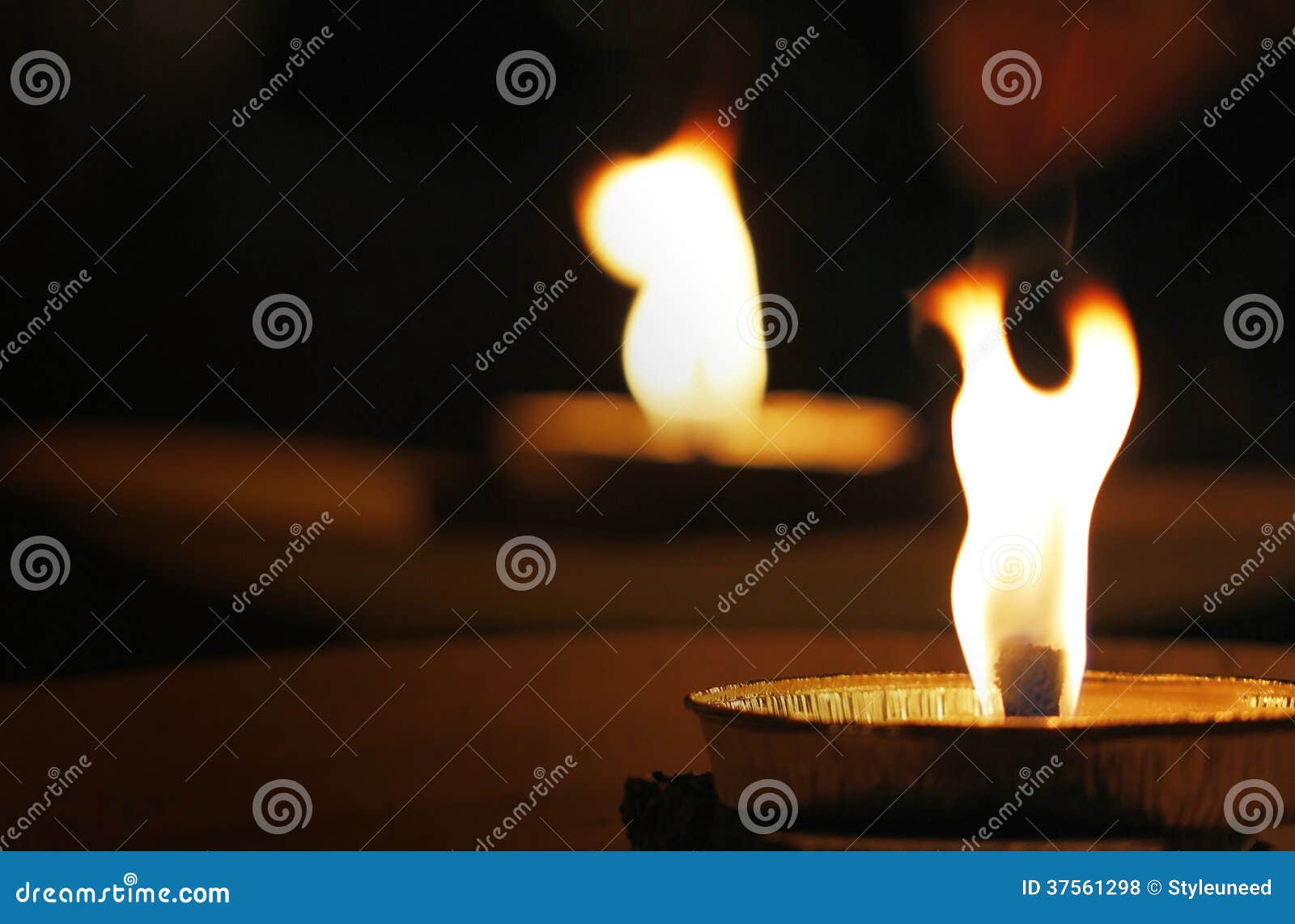 Candle flames stock photo. Image of fire, candle, heat 37561298
