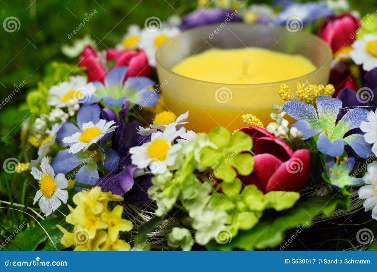 Candle in the garden stock image. Image of lawn, landscaping 5630017