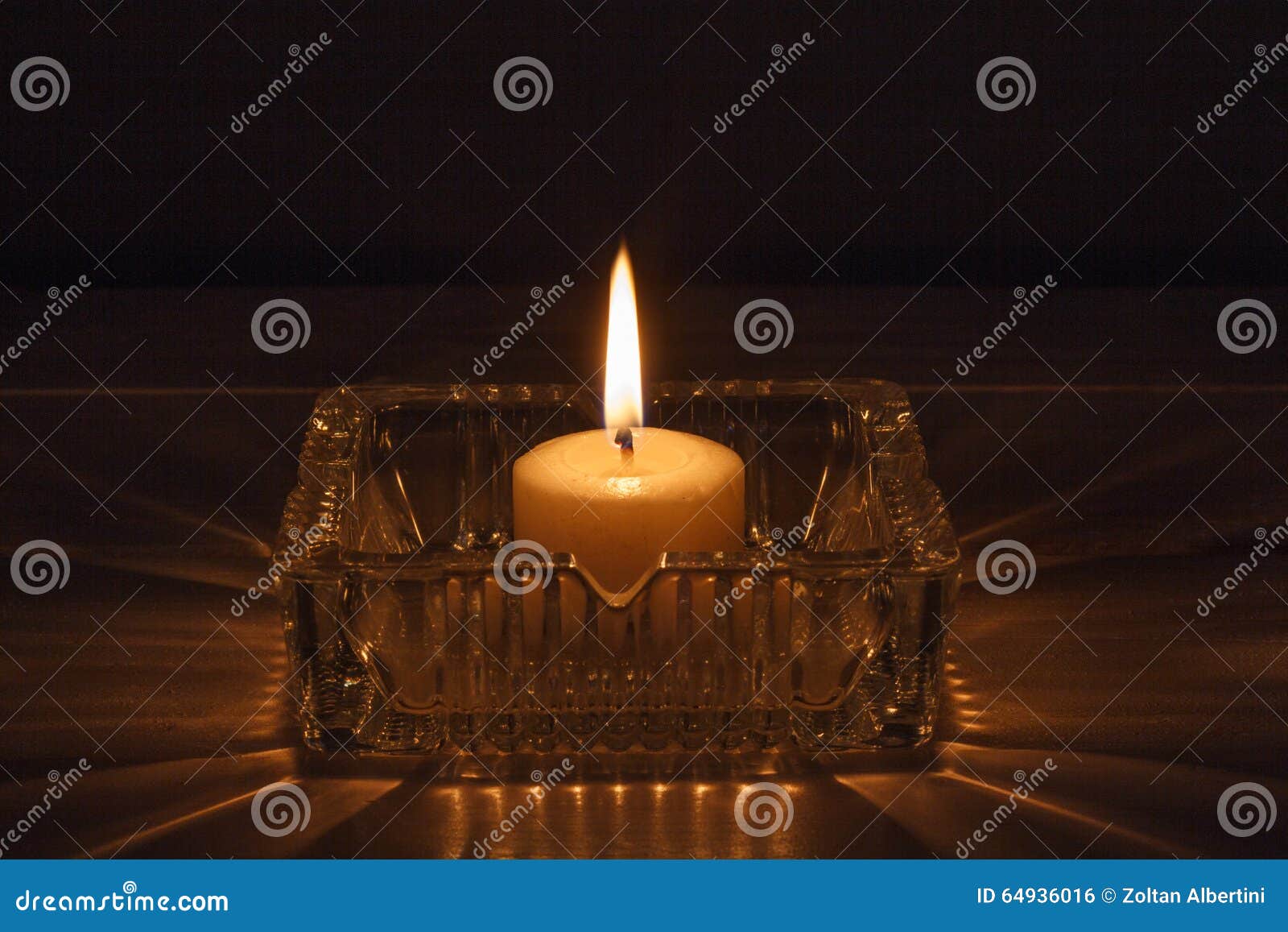 Candle in glass jar stock photo. Image of fire, luxury 64936016