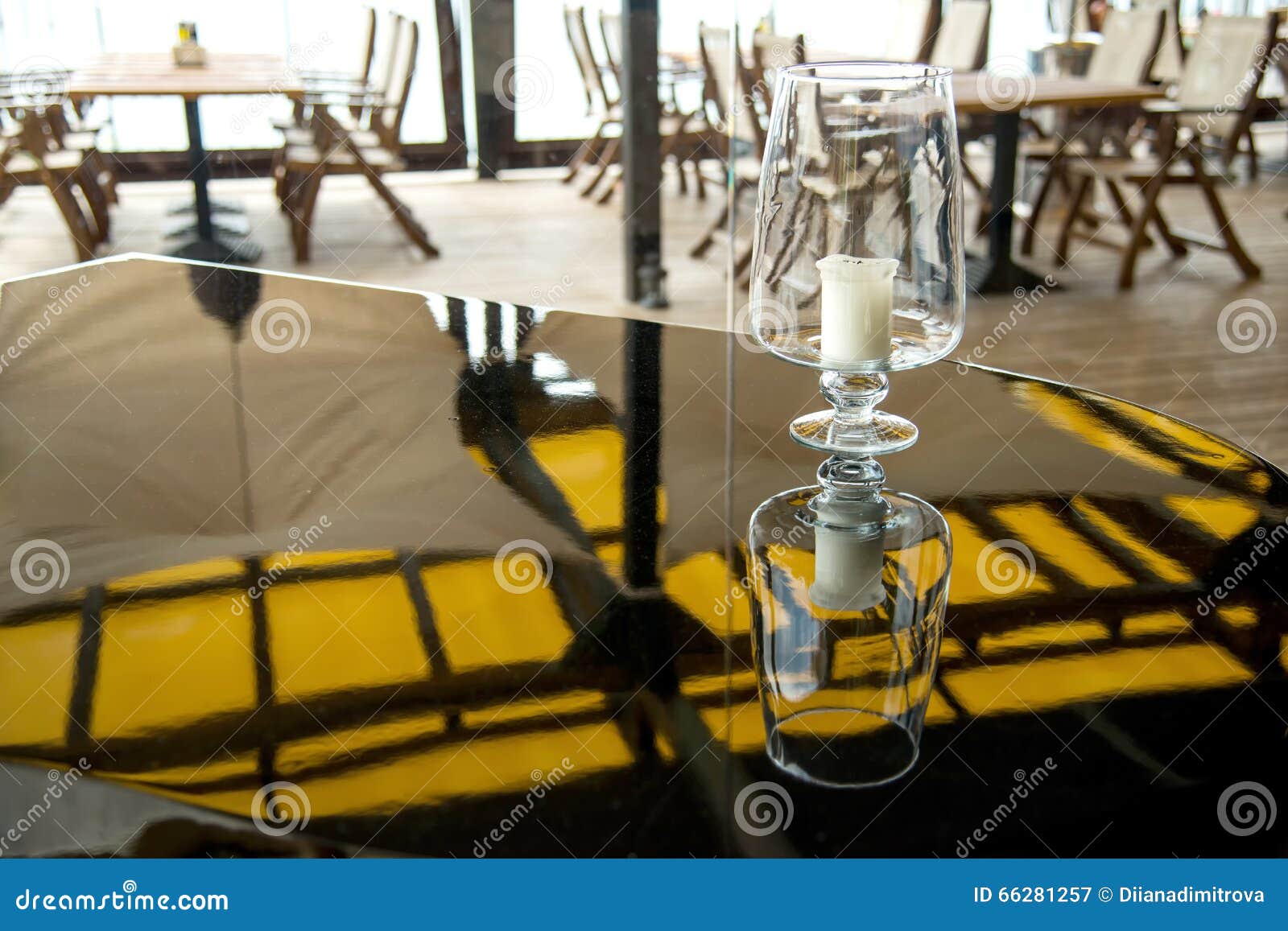 Candle on a Grand Piano in a Restaurant Stock Image Image of indoors
