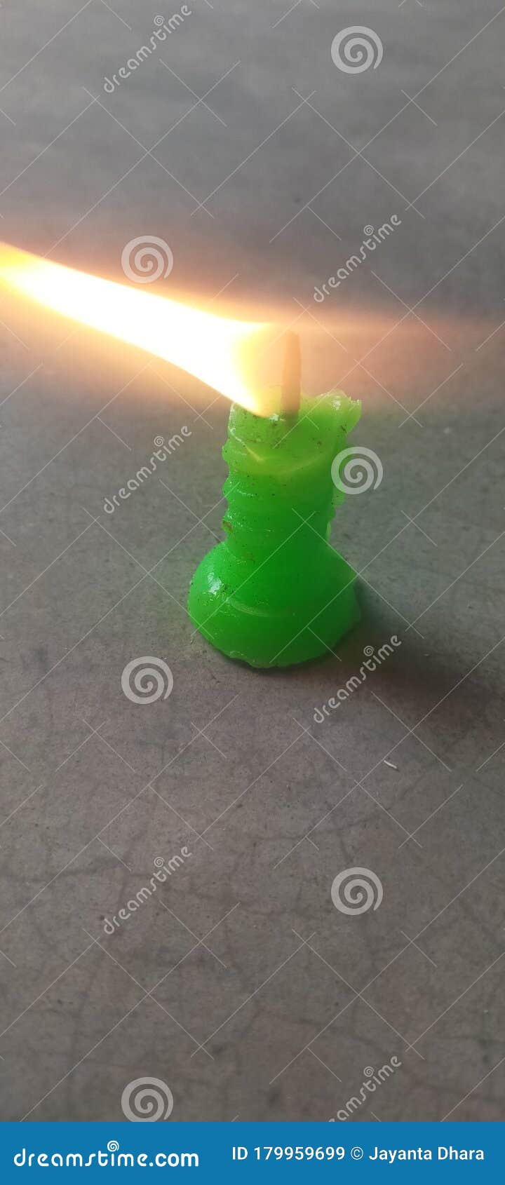Candle Green Wax, Angle of Fire, Light Stock Image Image of flower