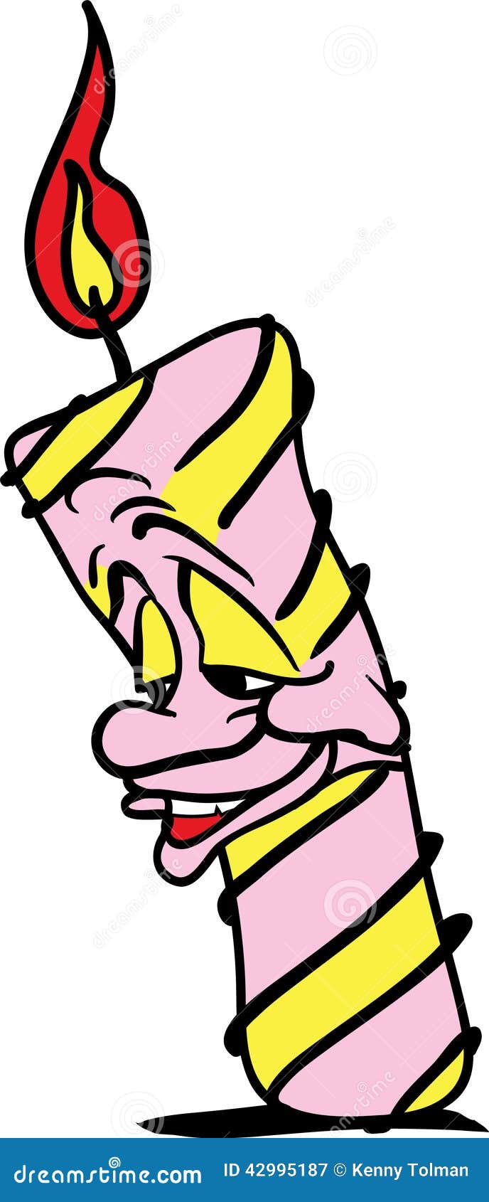 Candle Guy stock illustration. Illustration of birthday 42995187