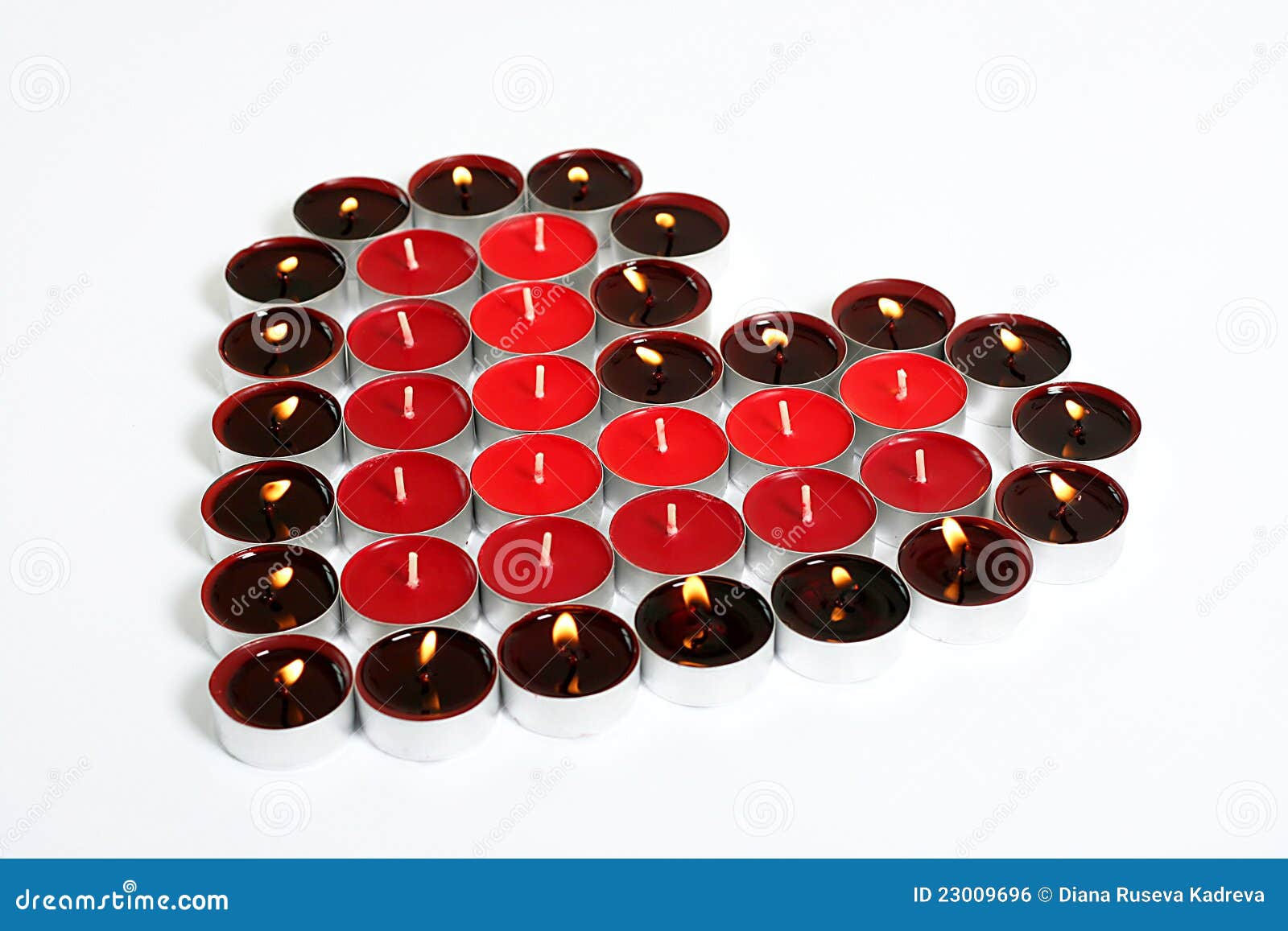 Candle Heart stock photo. Image of romantic, felicitation 23009696
