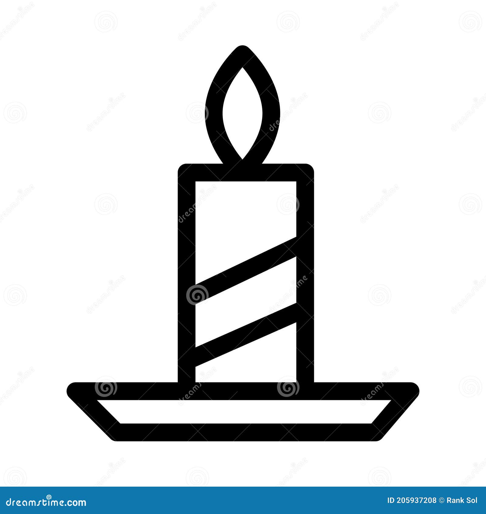 candle   icon that can be easily modified or edited