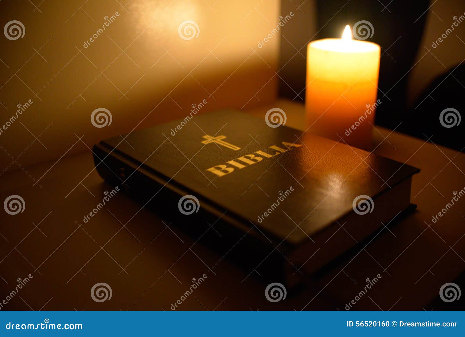 Candle light Bible stock photo. Image of colours, table 56520160