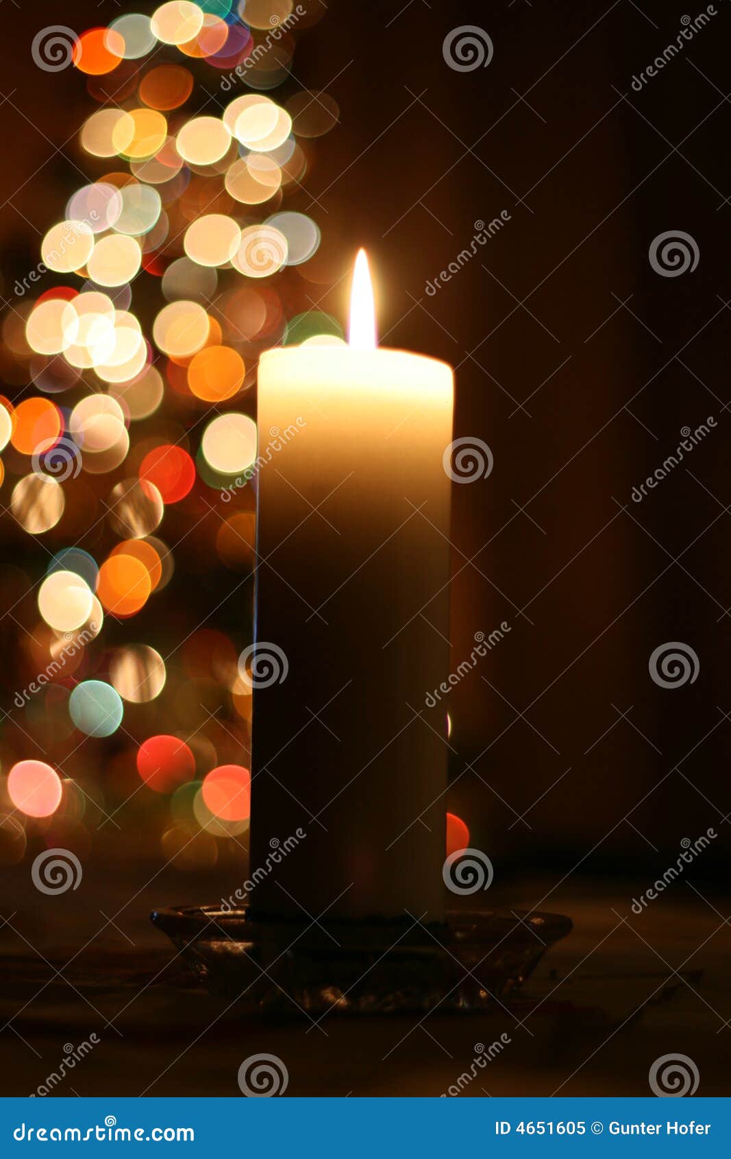 Candle light at Christmas stock image. Image of religion 4651605