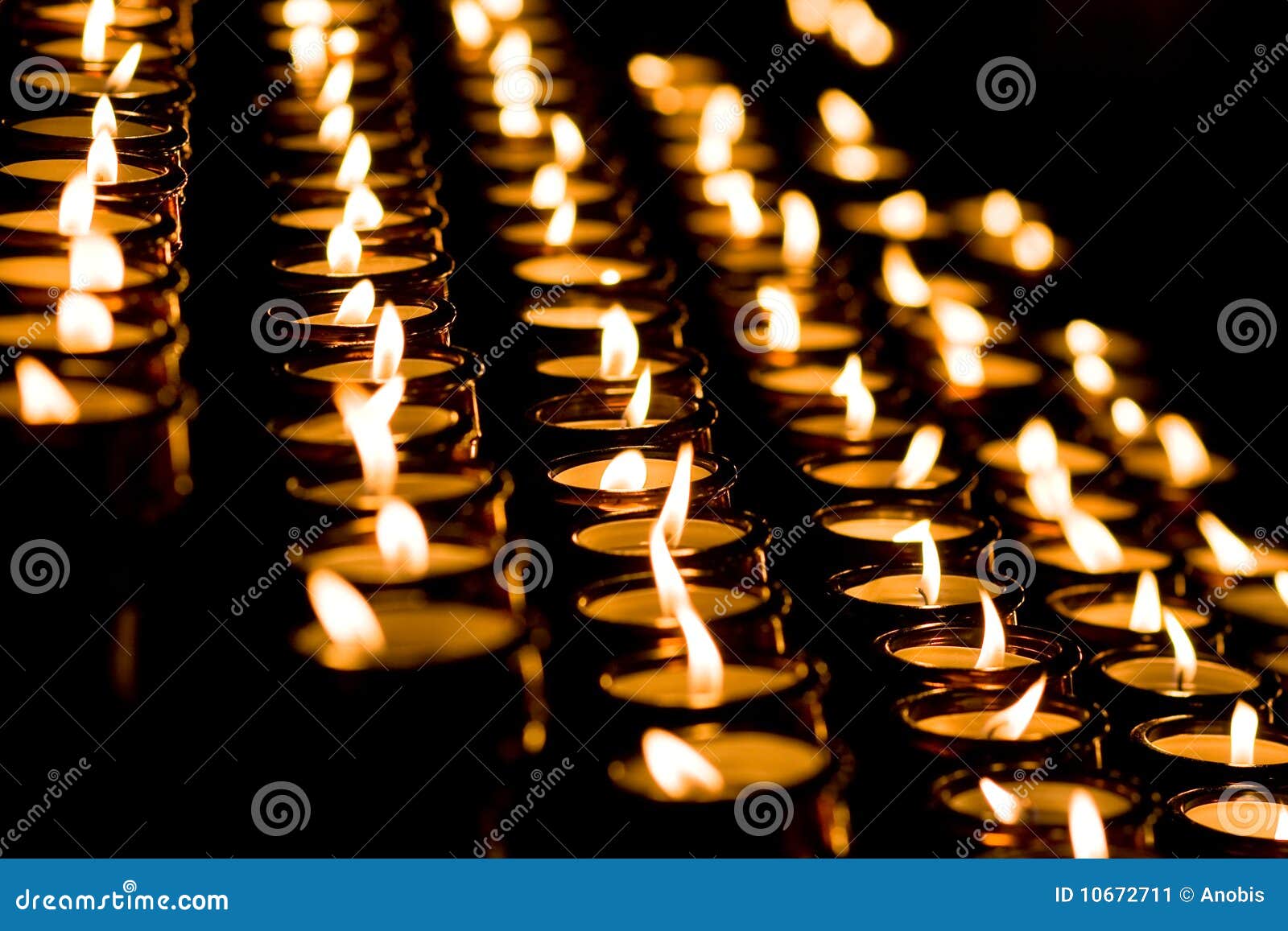 Candle light in a church stock image. Image of faith 10672711