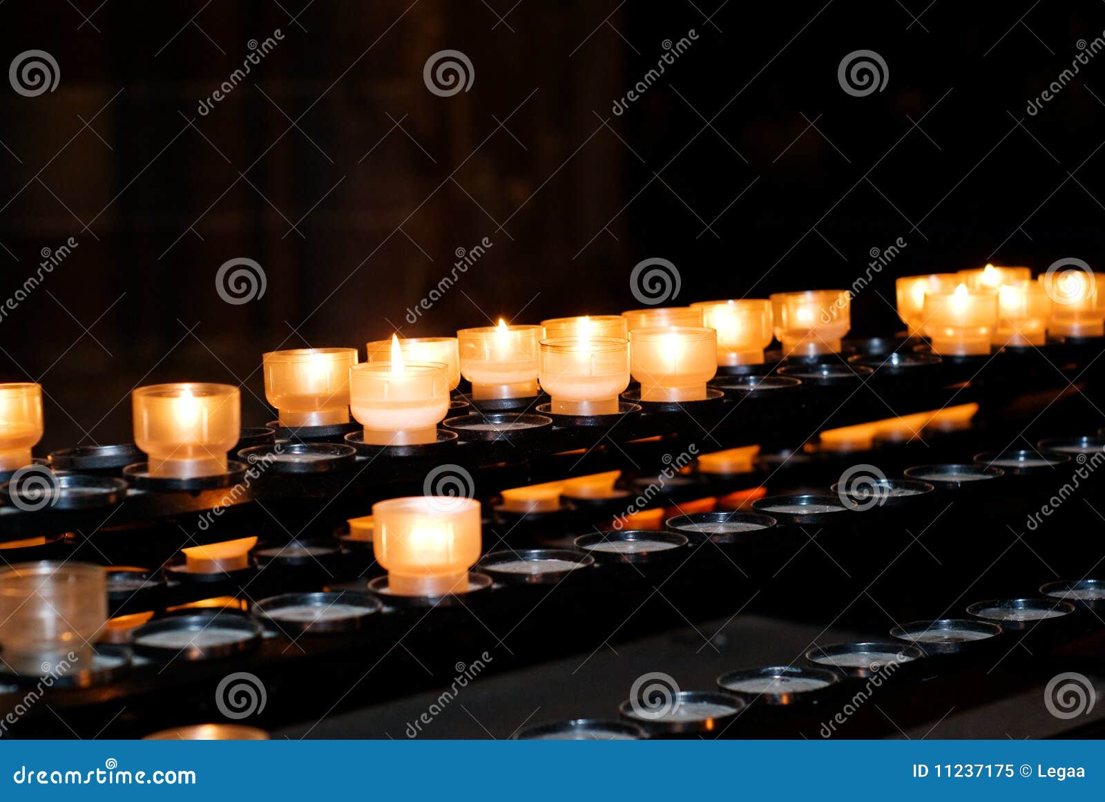 Candle light in a church stock image. Image of funeral 11237175