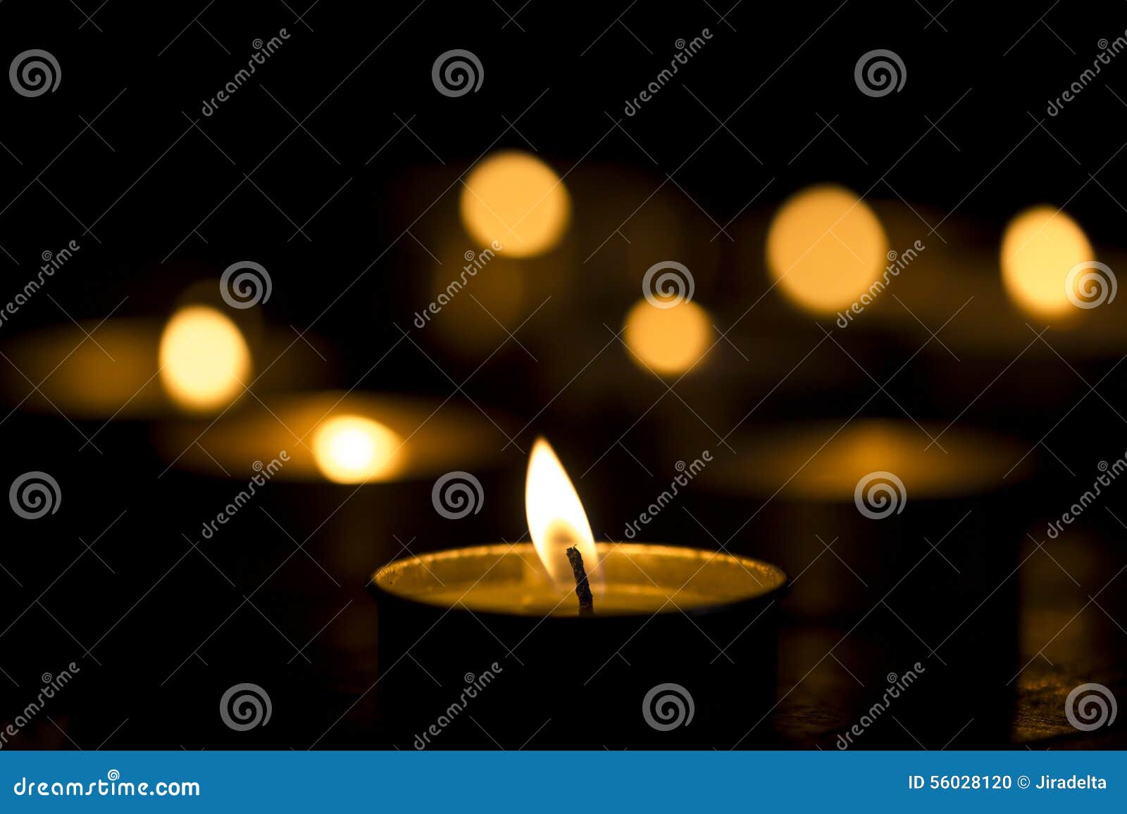 Candle light in Dark stock photo. Image of fire, candlelight 56028120