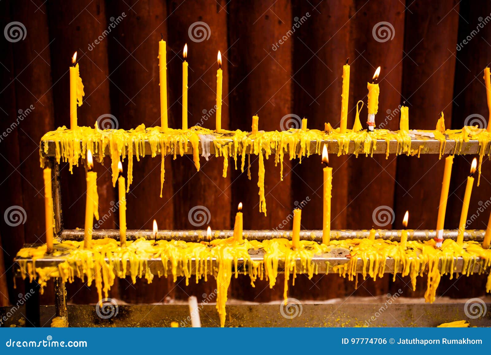 Candle light stock photo. Image of asia, buddhist, asian 97774706