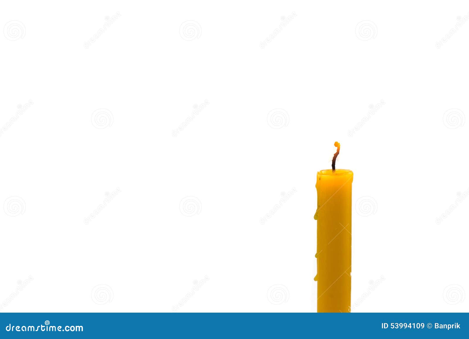 Candle Light In White Background Stock Image Image of burning, glow