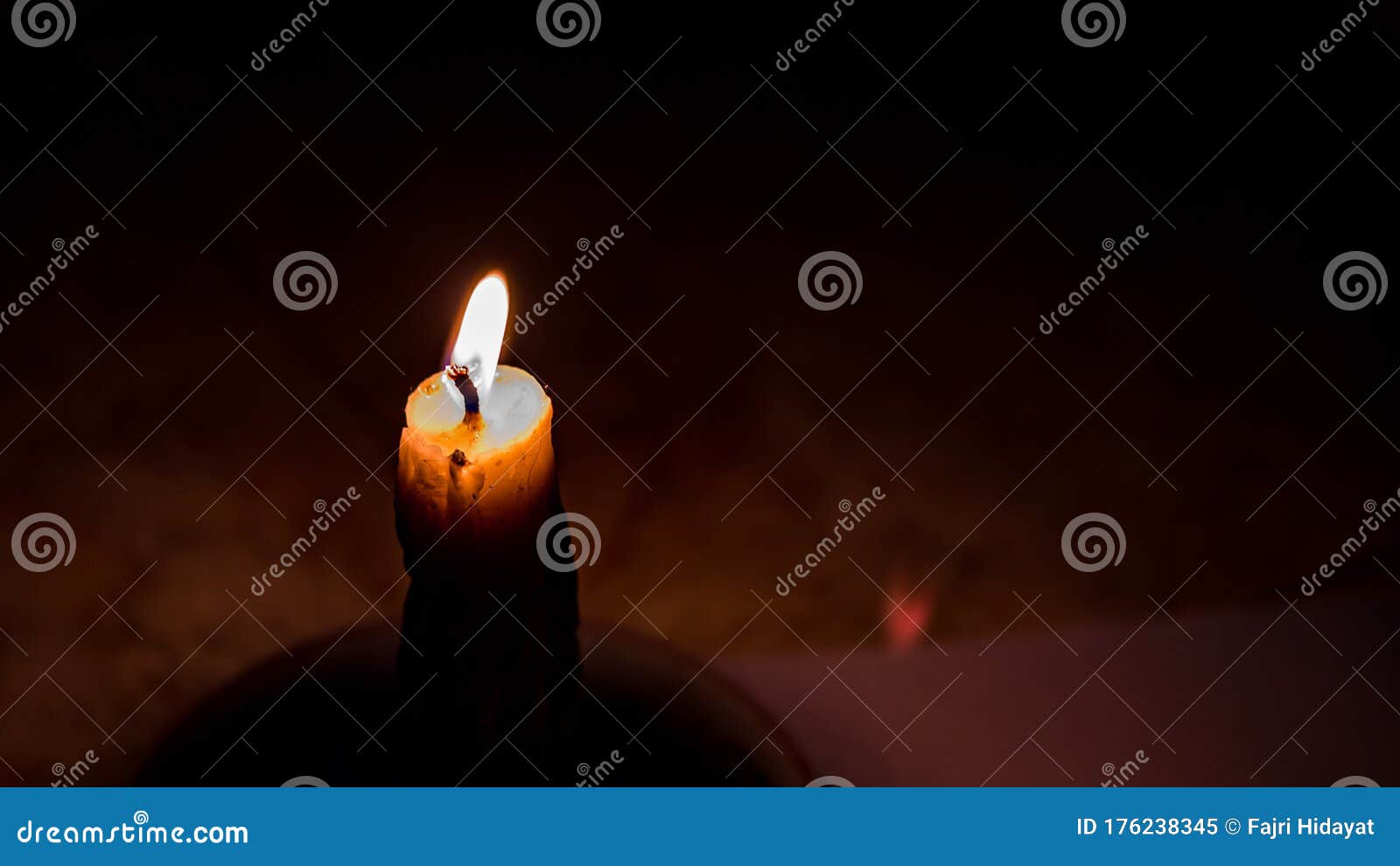Candle Glows in the Darkness Stock Image Image of backdrop, darkness