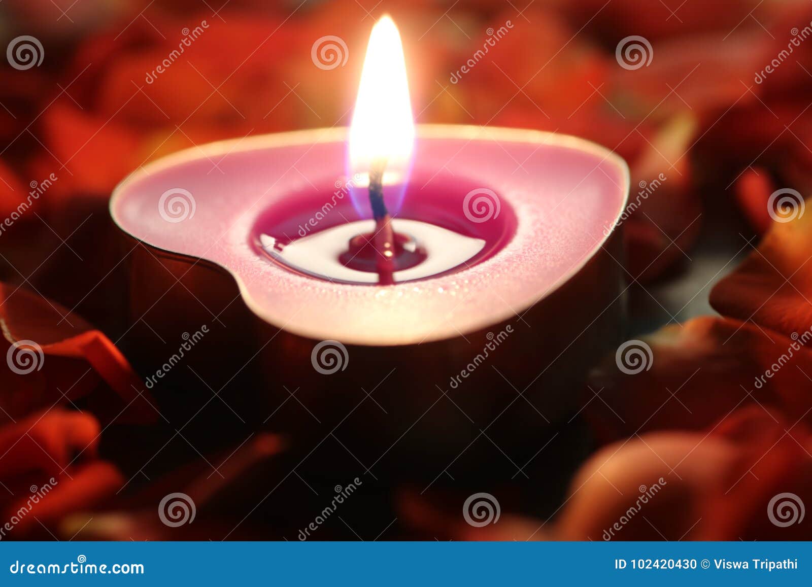 Candle Lights or Festival of Lights Stock Photo Image of range