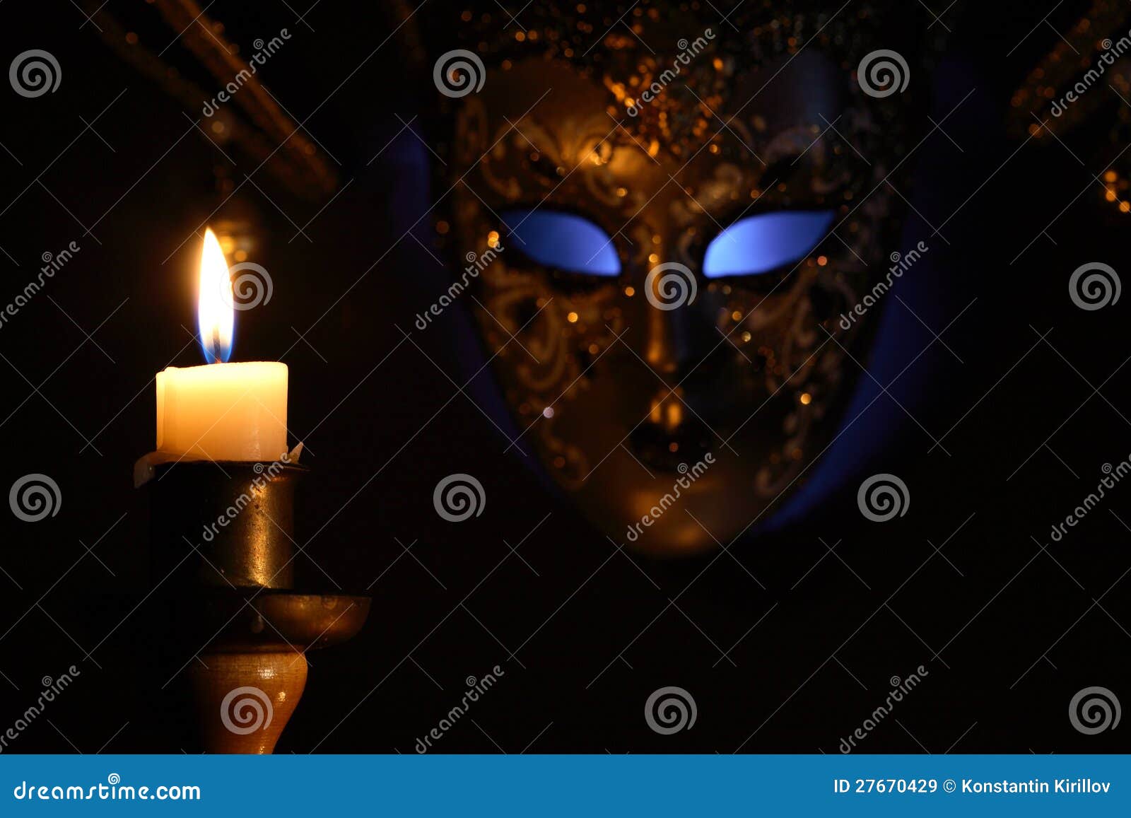 Candle and Mask stock image. Image of beauty, face, emotion 27670429