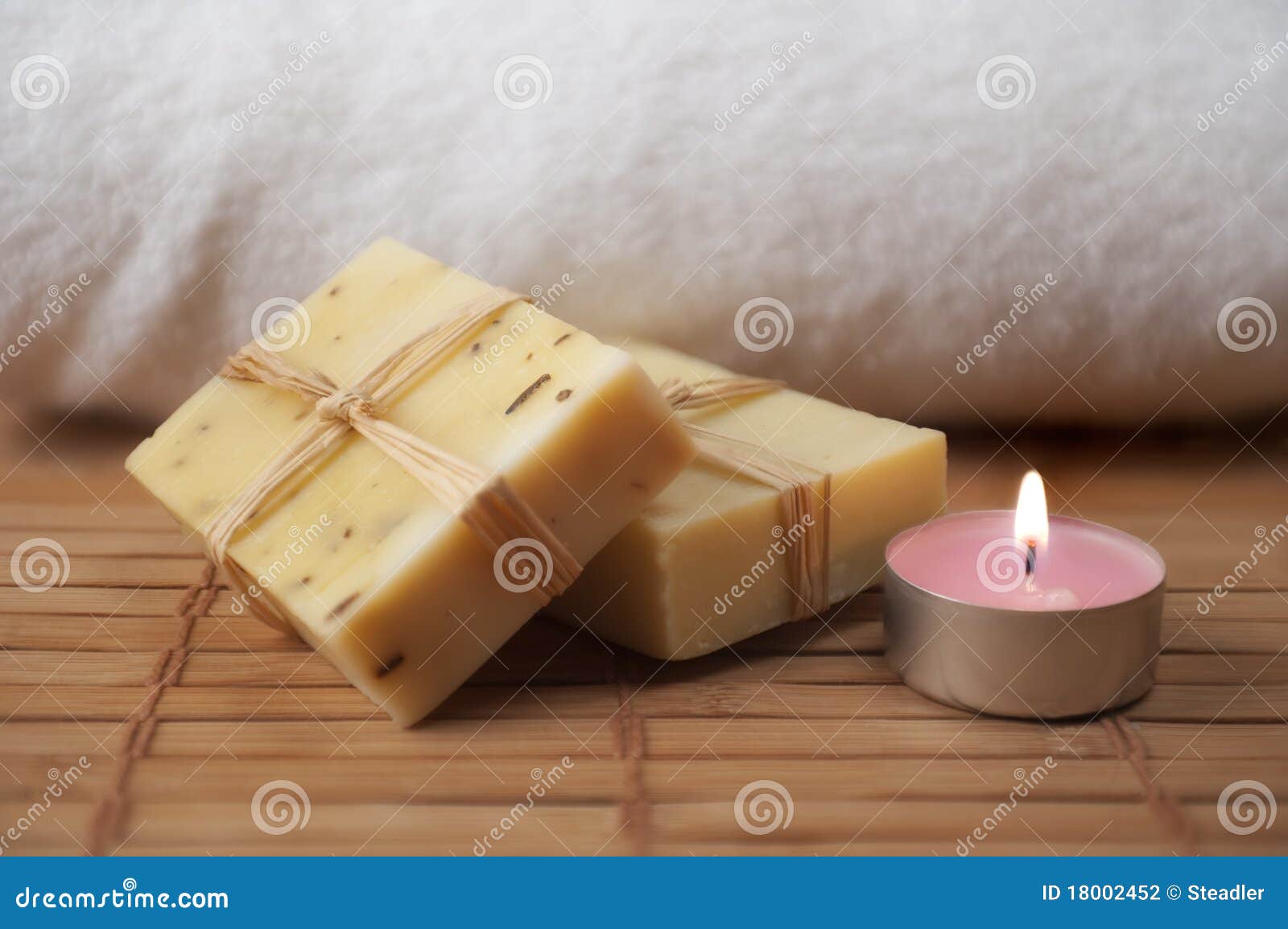 Candle and Natural Soap stock photo. Image of bath, purity 18002452