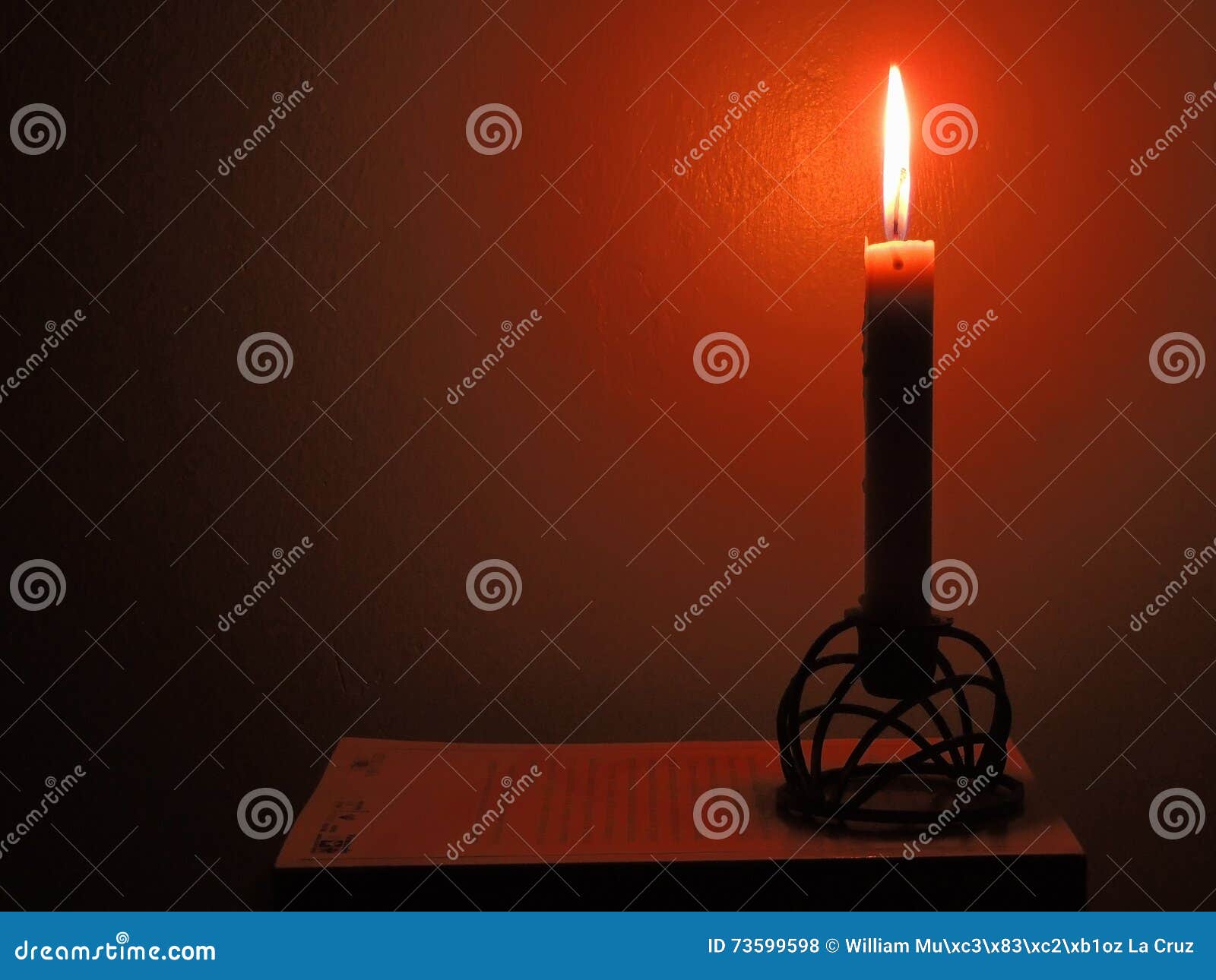 Candle in the night stock photo. Image of dark, lighting 73599598