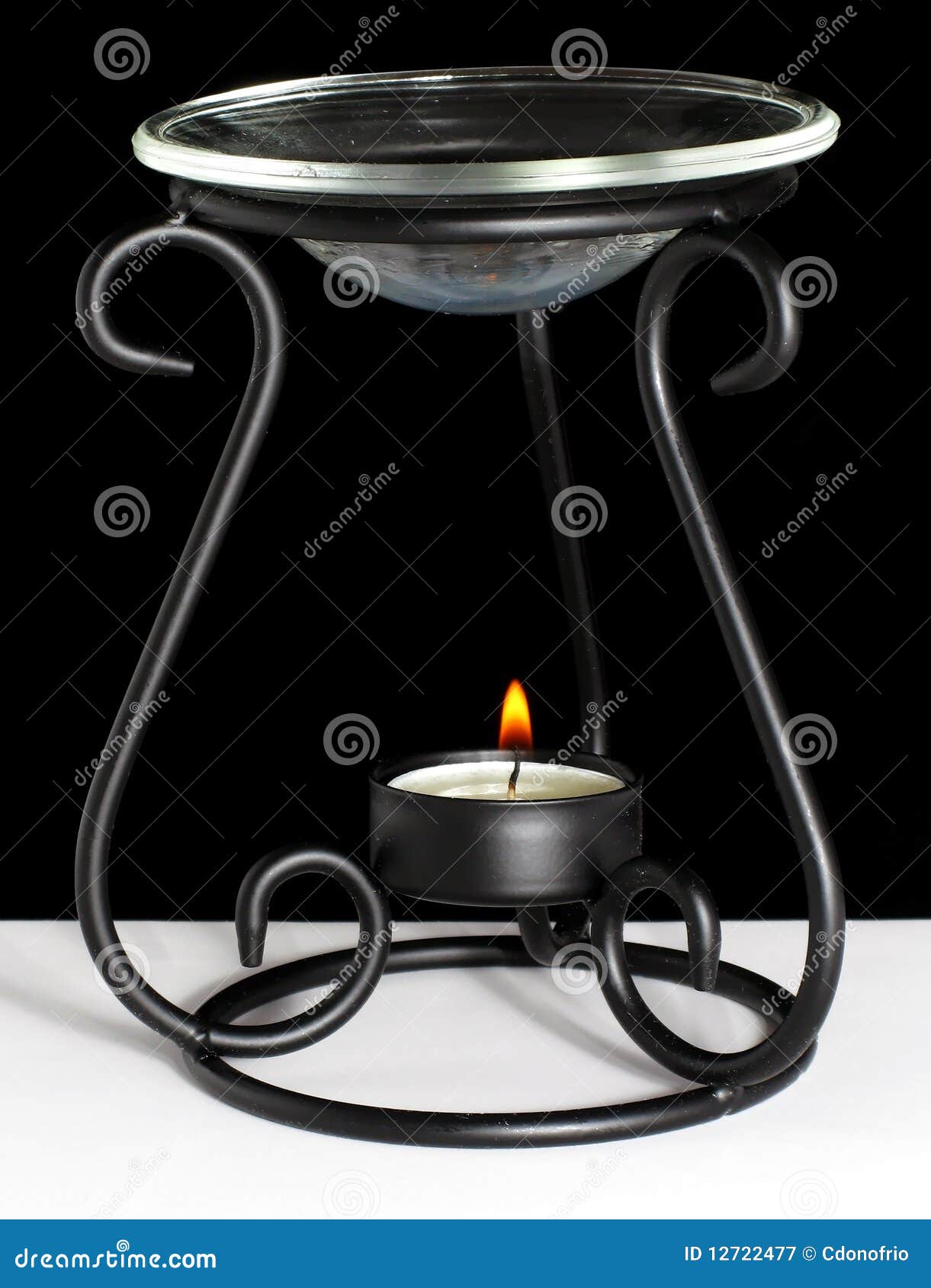 Candle Oil Warmer stock image. Image of dark, bent, decorative 12722477