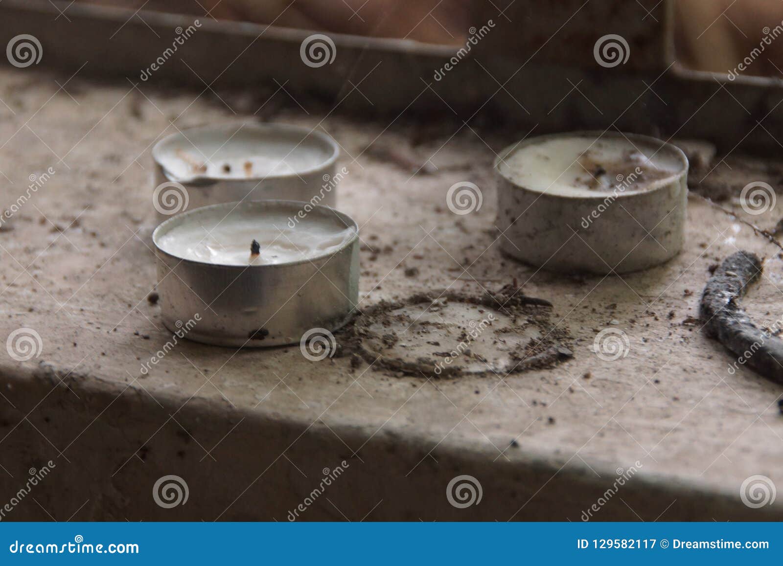 Candle in a Old School Ruin Stock Image Image of packaging, candle