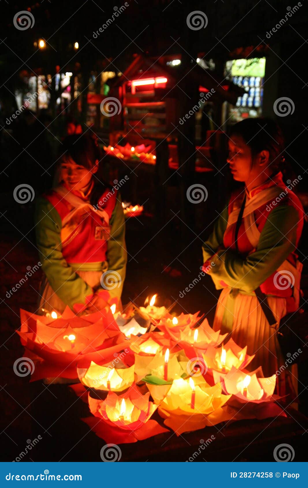 Candle sellers editorial stock photo. Image of celebration 28274258