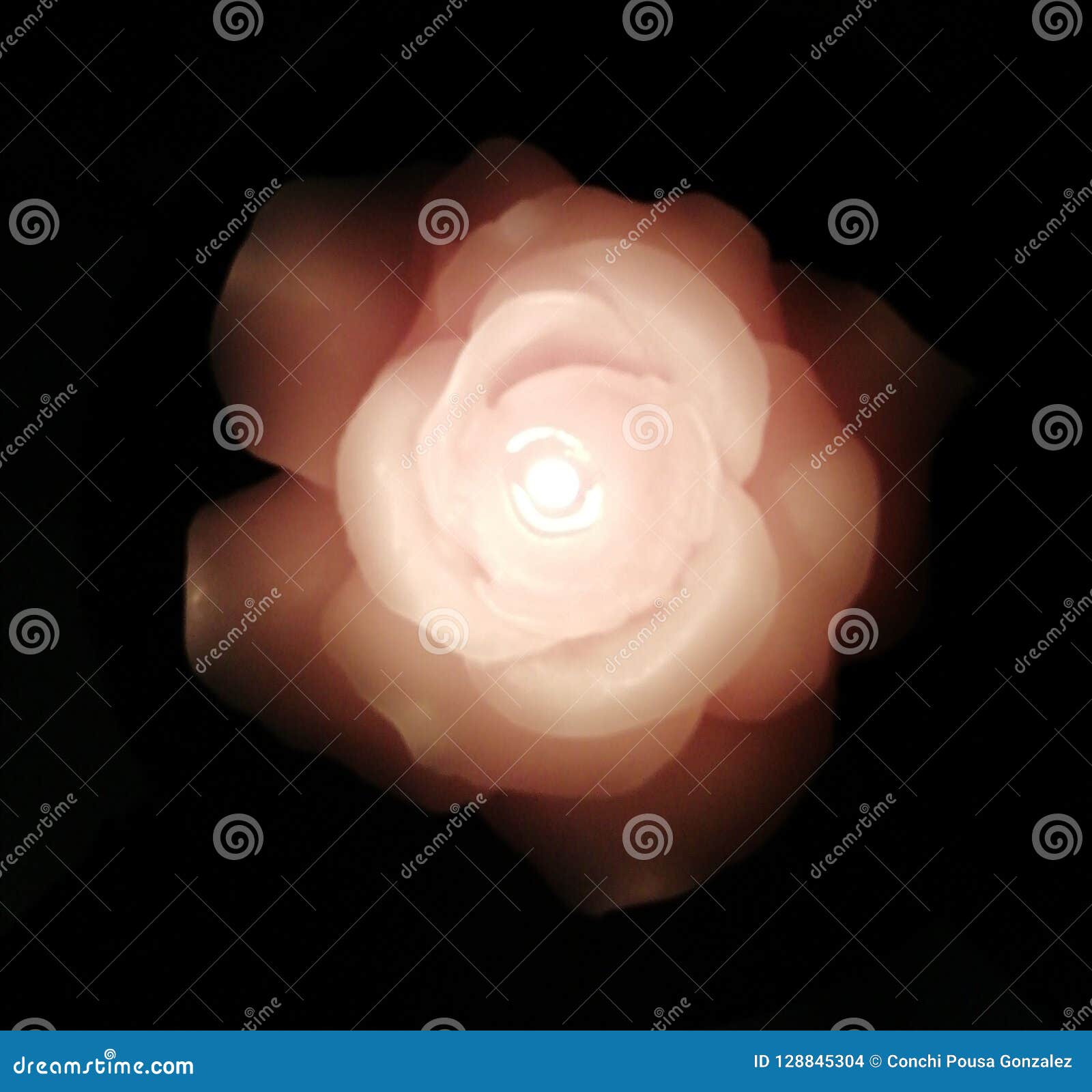Candle in the Shape of a Rose Stock Photo Image of pink, shape 128845304