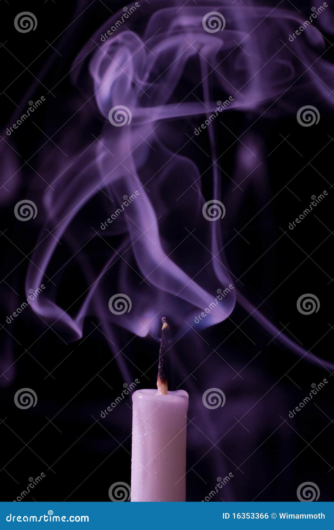 Candle with smoke stock photo. Image of curve, form, candlelight 16353366
