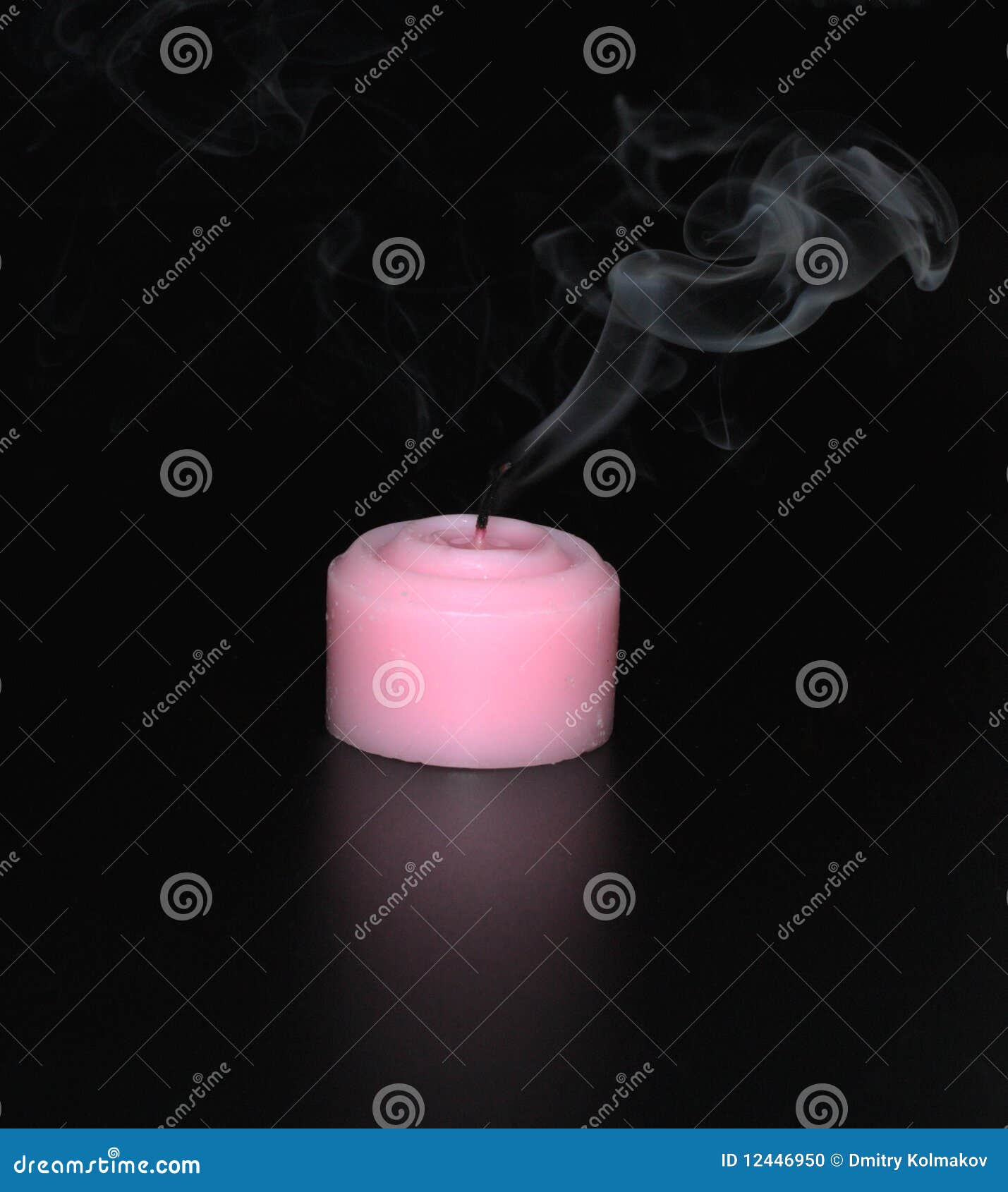 Candle smoke trail. stock photo. Image of concept, color 12446950