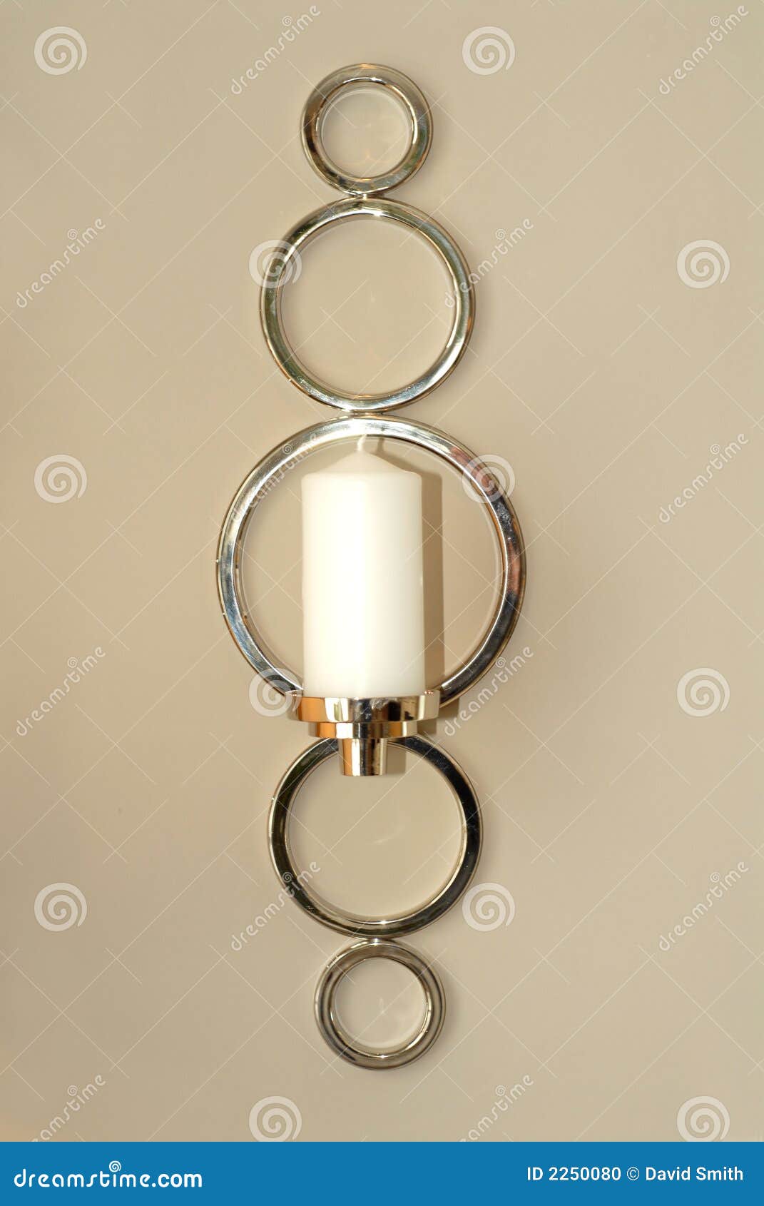 Candle wall decoration stock photo. Image of rings, candle 2250080