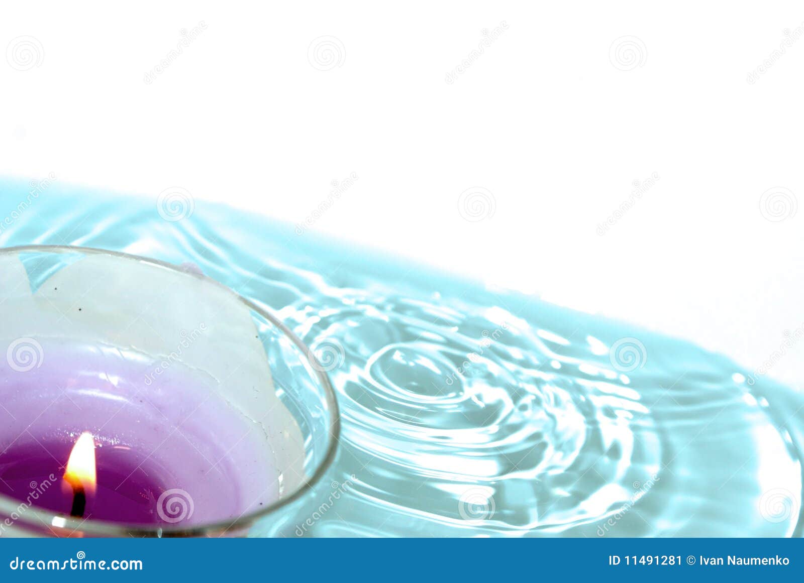 Candle water stock image. Image of blue, abyss, water 11491281