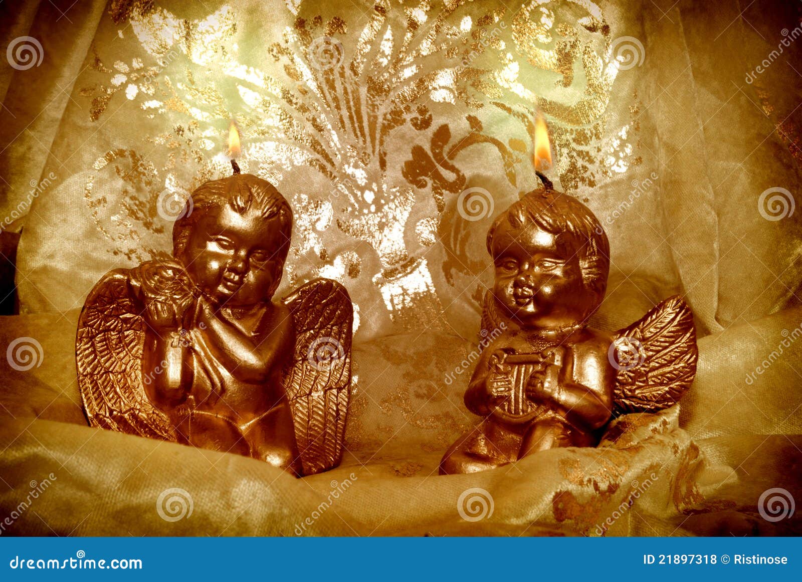 Candlelight Christmas Angels Stock Photo Image of angel, catholic